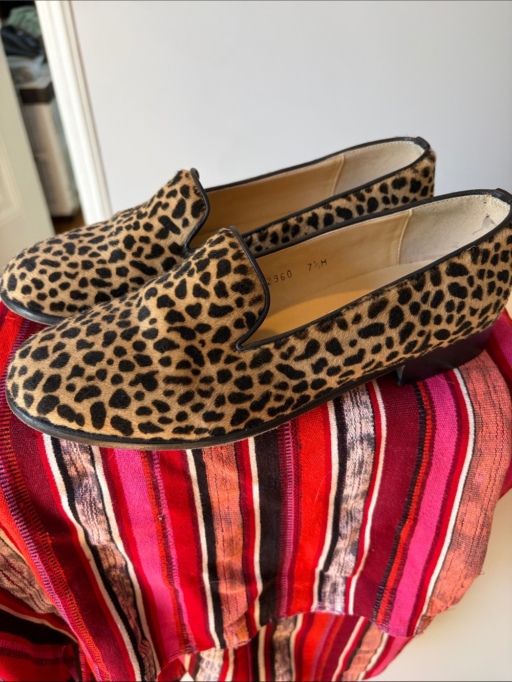 Talbots Women’s Leopard Print Slip-On Loafers - Tan/Black